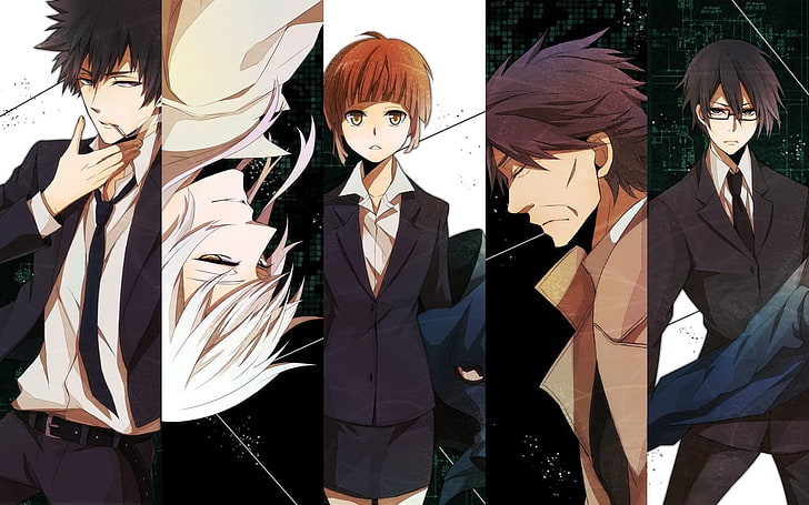 Psycho-Pass, Tsunemori Akane, Shinya Kogami, Fondo de pantalla HD