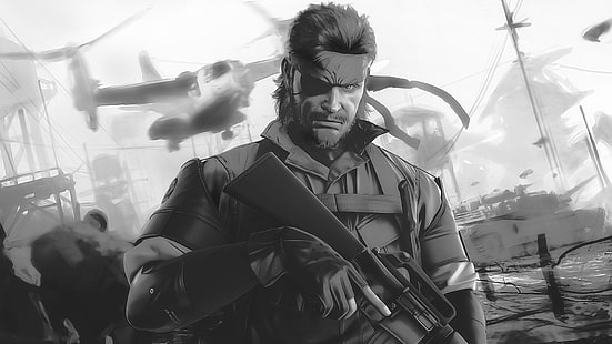 Metal Gear, Metal Gear Solid, Большой Босс, видеоигры, Metal Gear Solid: Peace Walker, HD обои HD wallpaper