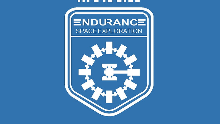 Endurance Space Exploration логотип, минимализм, межзвездный (фильм), HD обои