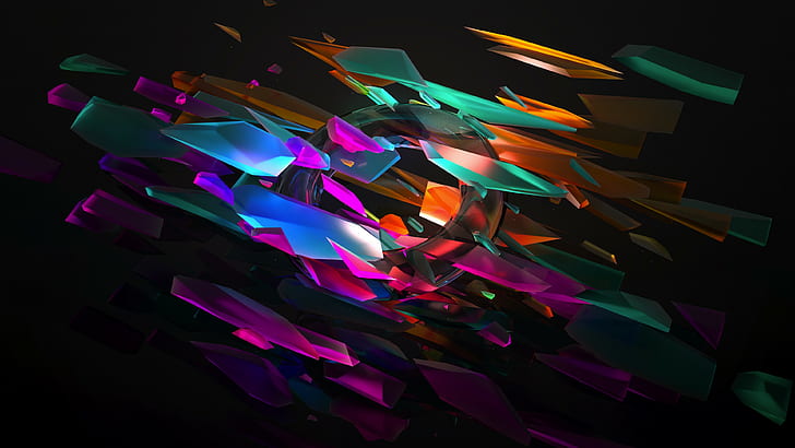 Multicolor, light, colorful, graphics, graphic design, darkness, abstract, HD  wallpaper | Wallpaperbetter