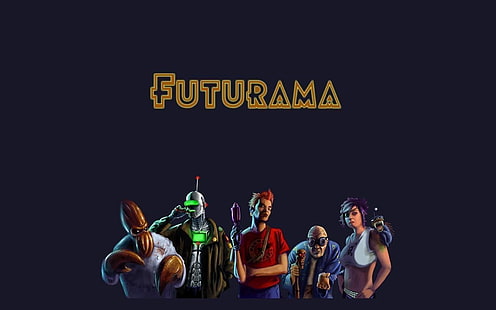 Papel de parede de Futurama, Futurama, Zoidberg, Turanga Leela, Bender, Philip J. Fry, HD papel de parede HD wallpaper