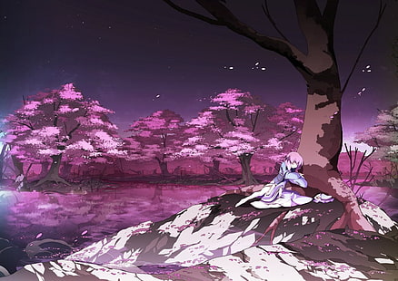 Manga, Touhou, Saigyouji Yuyuko, HD-Hintergrundbild HD wallpaper