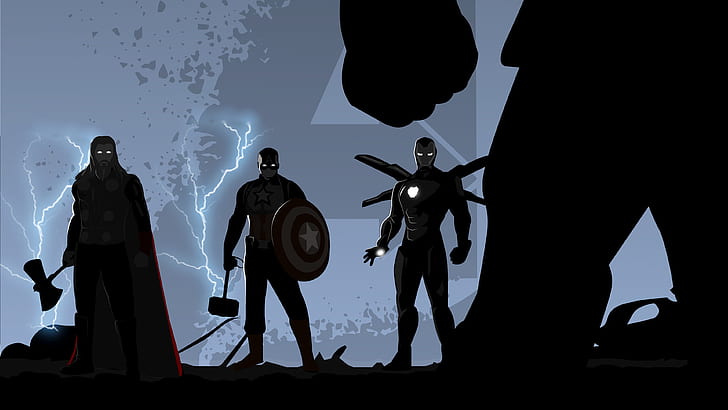 The Avengers, Avengers Endgame, Captain America, Iron Man, Thanos, Thor, HD  wallpaper | Wallpaperbetter