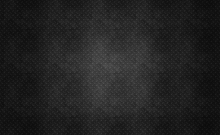 Metal de fondo negro, papel tapiz de panel chapado en diamante negro, Aero, negro, fondo negro, minimalismo, textura, metal, Fondo de pantalla HD