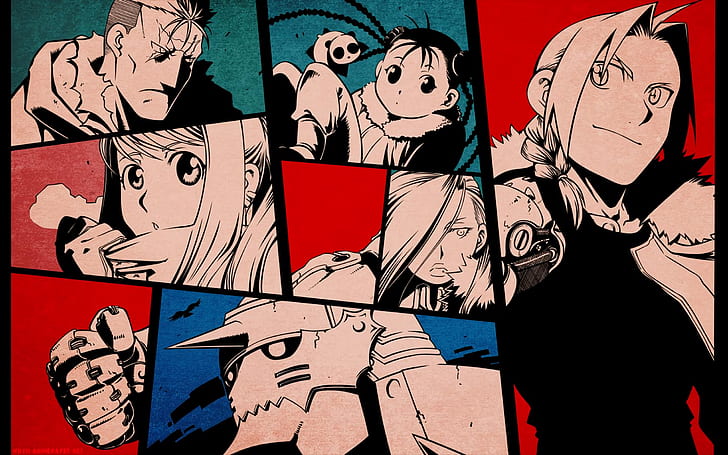 FullMetal Alchemist, Alphonse Elric, Edward Elric, May Chang, Olivier Mira Armstrong, Scar (FullMetal Alchemist), Shao May, Winry Rockbell, Tapety HD