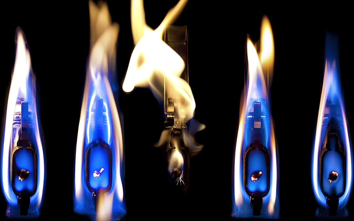 I Don't Belong Here, black, canon, canoneos1000d, close‑up, fire, flames, lighters, photography, HD wallpaper