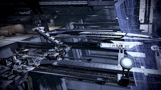 Mass Effect 3, Normandy SR-2, Mass Effect, วิดีโอเกม, วอลล์เปเปอร์ HD HD wallpaper