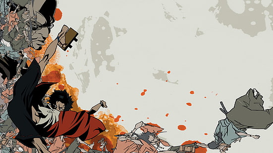 Samurai Champloo illustration, Samurai Champloo, anime, ilustracja, grafika cyfrowa, Mugen, Tapety HD HD wallpaper