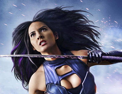 Psylocke, Olivia Munn, X-Men: Апокалипсис, HD тапет HD wallpaper