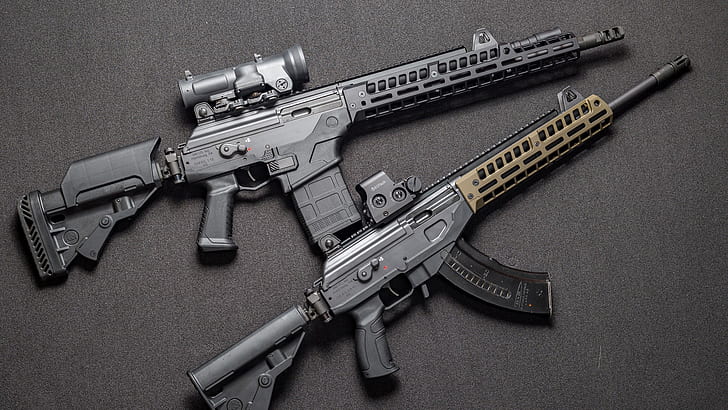 weapons, Machine, Gun, weapon, Custom, AR-15, Assault Rifle, Galil, HD wallpaper