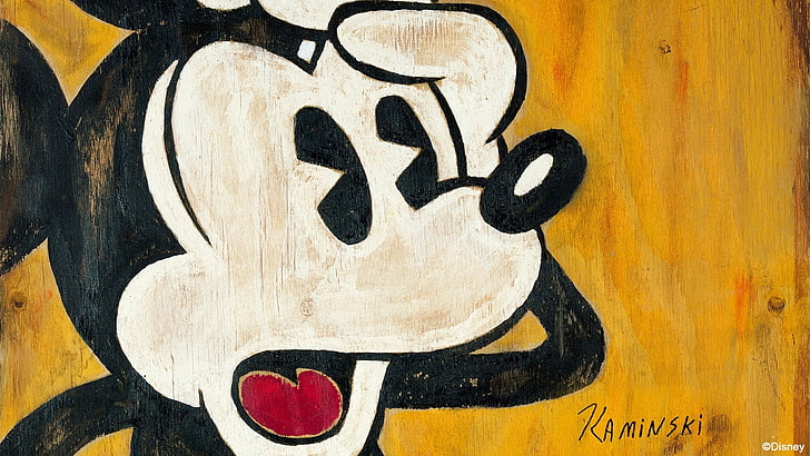 Mickey Mouse illustration, Disney, Mickey Mouse, HD tapet