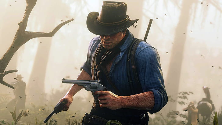 Red Dead ، Red Dead Redemption 2 ، آرثر مورغان، خلفية HD