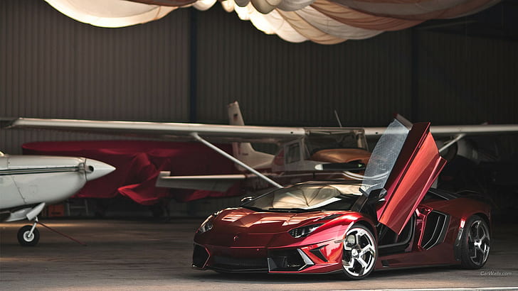 Lamborghini Aventador, araba, HD masaüstü duvar kağıdı
