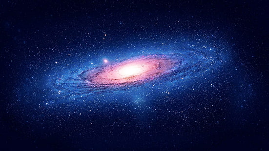 Milchstraße, Milchstraße, Raum, Galaxie, Sterne, Andromeda, Raumkunst, digitale Kunst, HD-Hintergrundbild HD wallpaper
