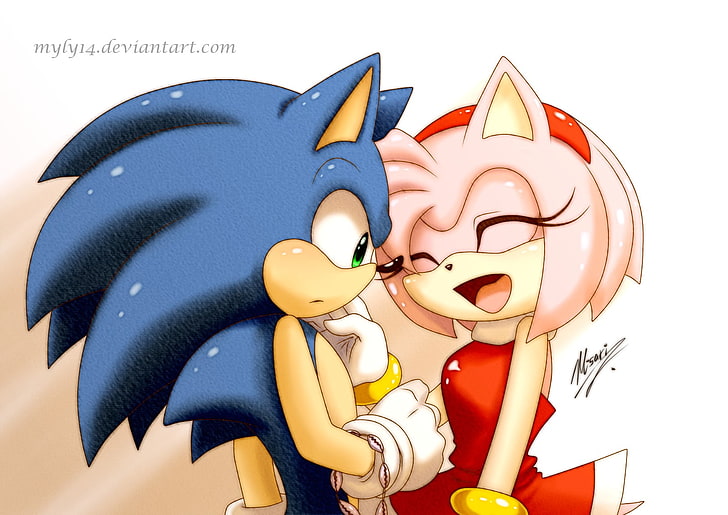 две илюстрации на героите Sonic the Hedgehog, Sonic, Sonic the Hedgehog, HD тапет