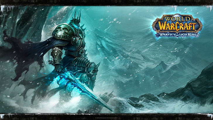 World of Warcraft logosu, Blizzard Entertainment, Warcraft, World of Warcraft, Arthas, World of Warcraft: Lich King'in Gazabı, video oyunları, HD masaüstü duvar kağıdı