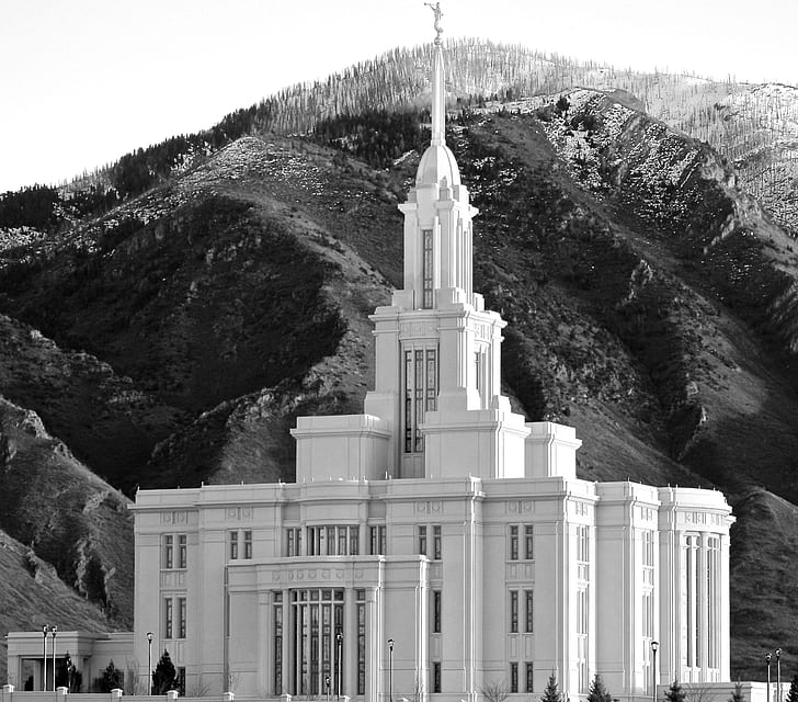 Tempel, Die Kirche Jesu Christi der Heiligen der Letzten Tage, HLT, Utah, Erleuchte die Welt, Mormon, HD-Hintergrundbild