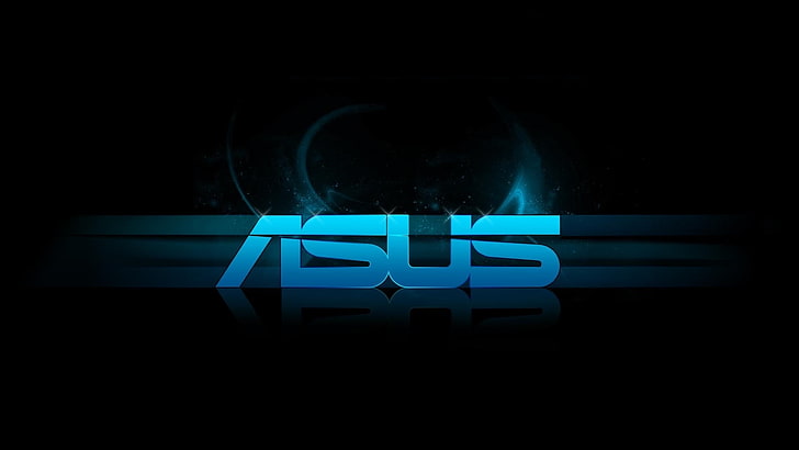 Asus logo, blue, Asus, shareon, no advertisment, HD wallpaper
