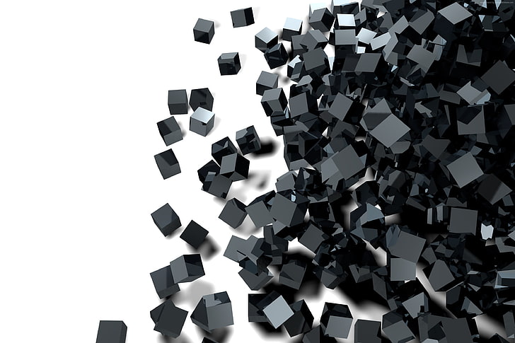3d Black Cube Wallpaper Image Num 48
