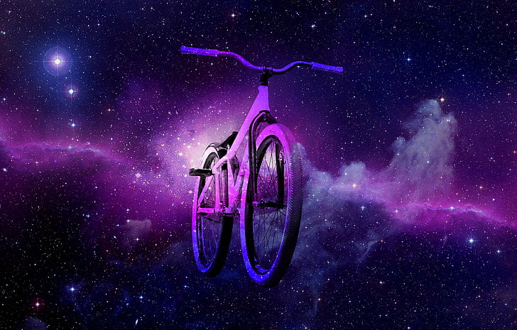bicicletas de montanha, bicicletas de Dartmoor, galáxia, HD papel de parede