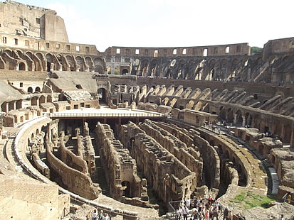Рим, Италия, природа, Колизеум, HD тапет HD wallpaper
