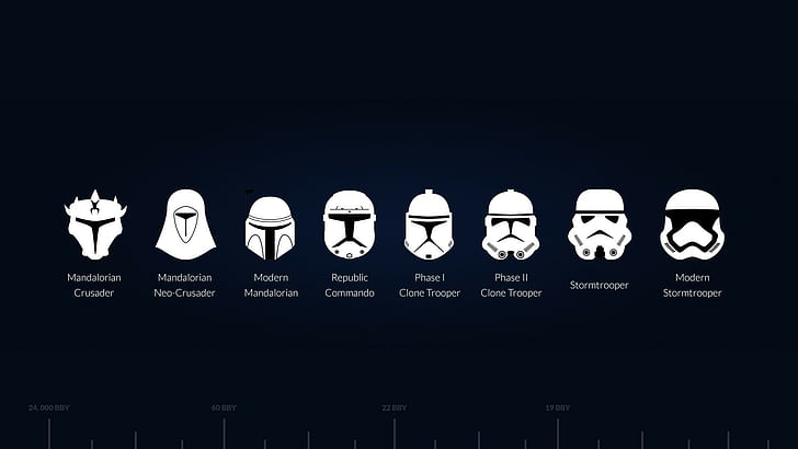 Star Wars helmets illustratin, Star Wars, HD wallpaper