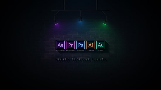 verschiedene Buchstaben Block Wallpaper, Adobe, After Effects, Adobe Creative, HD-Hintergrundbild HD wallpaper