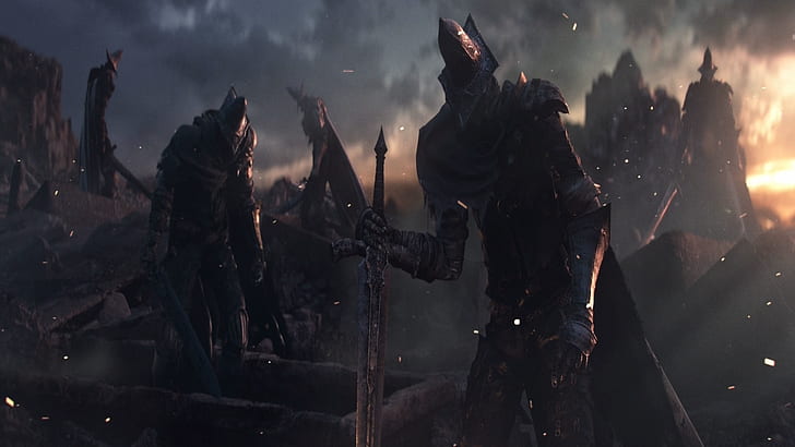 Dark Souls, Abyss Watchers, sword, video games, Undead Legion, Dark Souls III, HD wallpaper