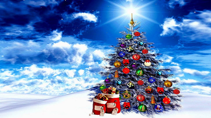 árbol de navidad, navidad, navidad, celebración, Fondo de pantalla HD