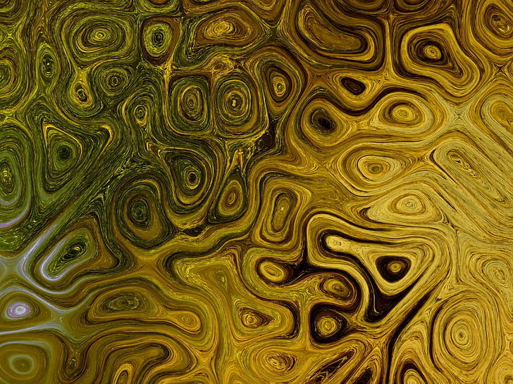 abstrak, kuning, Wallpaper HD