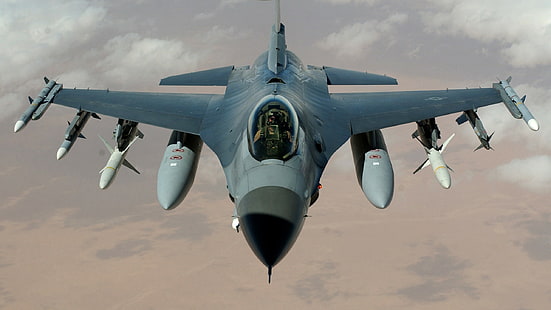 General Dynamics F-16 Fighting Falcon, aerei, aerei militari, Sfondo HD HD wallpaper