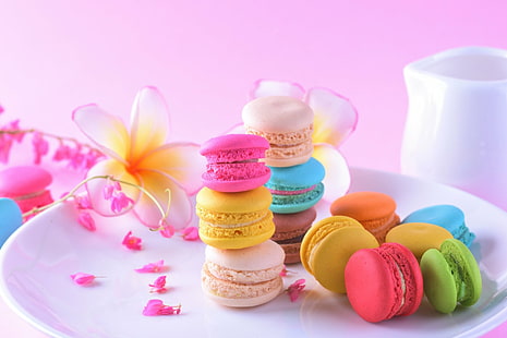 Food, Macaron, Colors, Sweets, HD wallpaper HD wallpaper