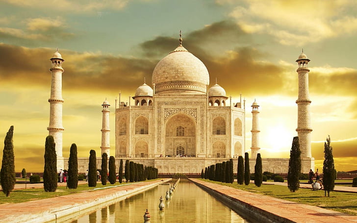 Taj Mahal Índia, taj mahal, mahal, Índia, viagens e mundo, HD papel de parede