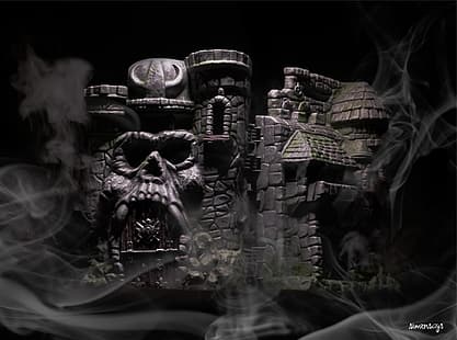  Masters of the Universe, He-Man and the Masters of the Universe, Castle Grayskull, HD wallpaper HD wallpaper