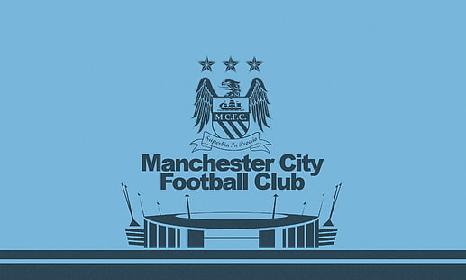 Fußball, Manchester City FC, Emblem, Logo, HD-Hintergrundbild HD wallpaper