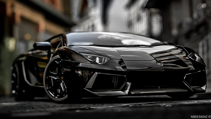 Teal and black Lamborghini sports car, Lamborghini Aventador, car, HD  wallpaper | Wallpaperbetter