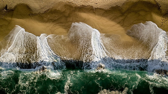 vista aérea, naturaleza, mar, costa, Córcega, Fondo de pantalla HD HD wallpaper
