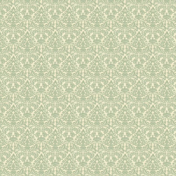 green and beige floral digital wallpaper, background, pattern, wallpaper, ornament, vintage, texture, paper, HD wallpaper