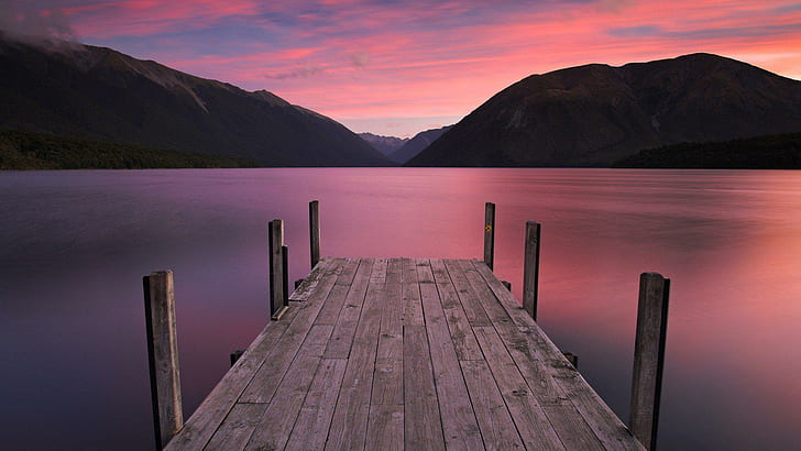 Ilhas Nova Zelândia South Lakes National Park fotos HD, mar - oceano, ilhas, lagos, nacional, parque, fotos, sul, zelândia, HD papel de parede