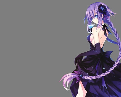 อะนิเมะ, สาวอะนิเมะ, Hyperdimension Neptunia, Purple Heart, วอลล์เปเปอร์ HD HD wallpaper