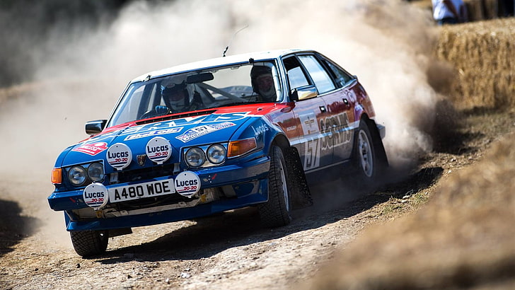 Rover, Rally, race cars, British cars, dust, HD wallpaper