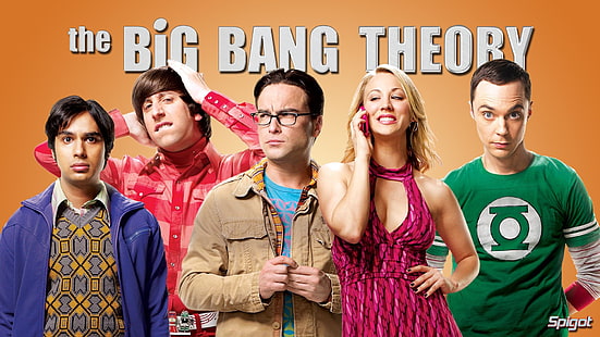 ملصق The Big Bang Theory ، برنامج تلفزيوني ، The Big Bang Theory ، Cast ، Howard Wolowitz ، Jim Parsons ، Johnny Galecki ، Kaley Cuoco ، Kunal Nayyar ، Leonard Hofstadter ، Penny (The Big Bang Theory) ، Raj Koothrappali ، Sheldon Cooper ، Simon Helberg، خلفية HD HD wallpaper