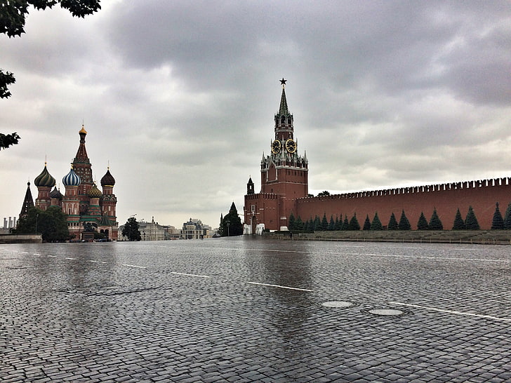 Moscow, the Kremlin, Russia, Red square, HD wallpaper