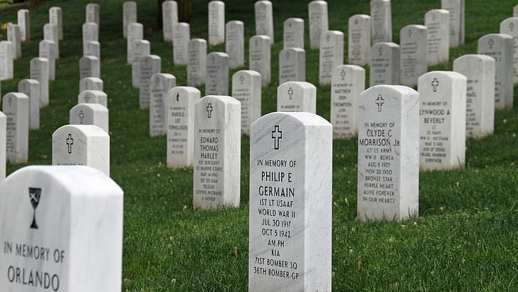 arlington national cemetery, cemetery, arlington, grave, graveyard, headstone, gravestone, remembrance day, memorial day, rest in peace, rip, death, war, peace, soldiers, world war, HD wallpaper