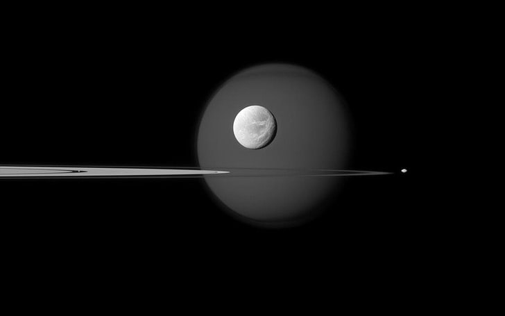 sistema solar, espacio, NASA, Titán (luna), Pandora (luna), dione (luna), pan (luna), anillos planetarios, Saturno, Fondo de pantalla HD