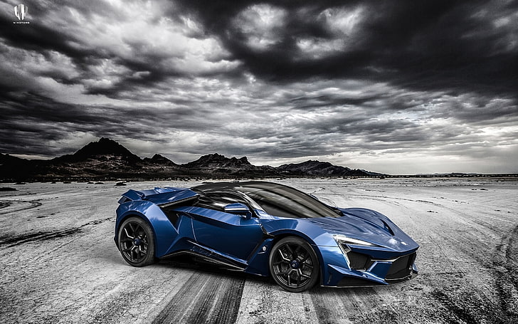 2016 W Motors Fenyr SuperSport HD Wallpaper 02, selective photography of blue and black coupe, HD wallpaper