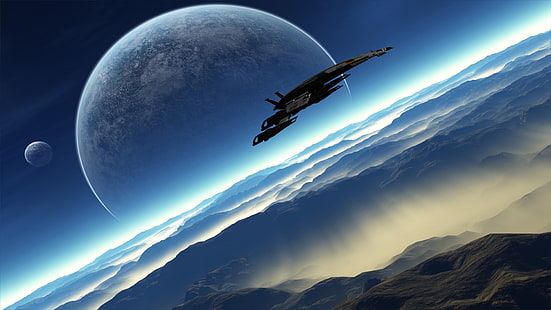 Mass Effect, Mass Effect 2, Normandy SR-2, HD wallpaper HD wallpaper
