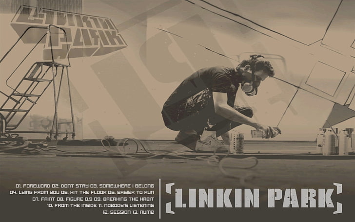 Plakat Linkin Park, linkin park, okładka, nazwa, lista, piosenki, Tapety HD