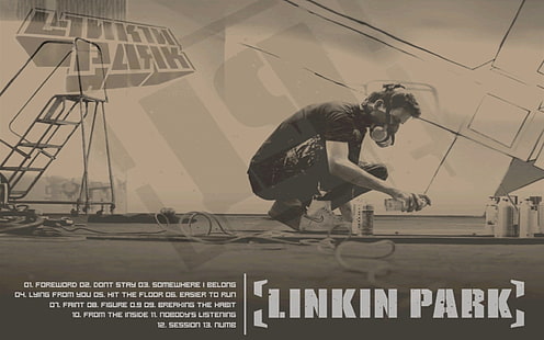 Affiche Linkin Park, parc Linkin, couverture, nom, liste, chansons, Fond d'écran HD HD wallpaper