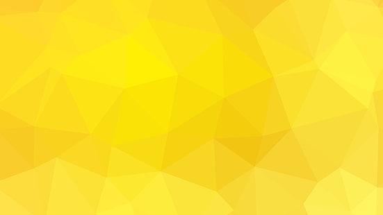 poligon, segitiga, corak, kuning, latar belakang, geometris, Wallpaper HD HD wallpaper